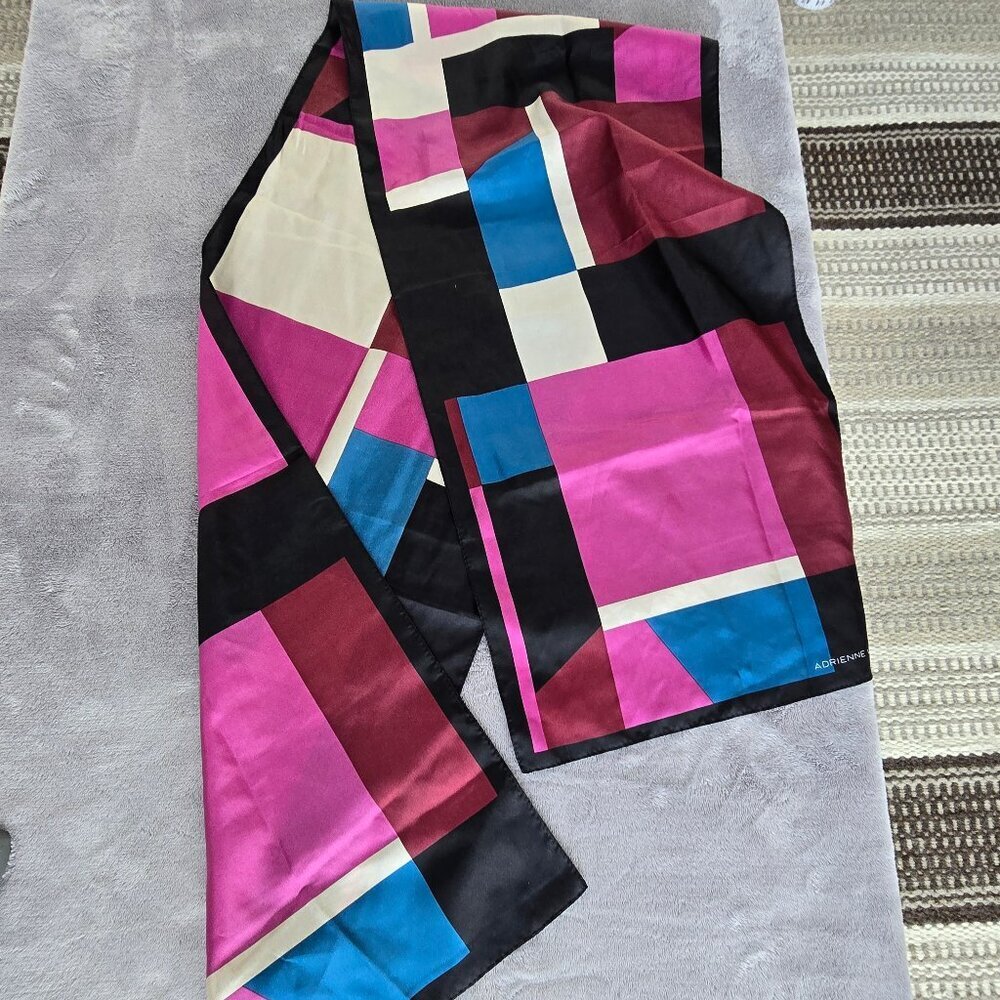 ADRIENNE VITTADINI 100% silk scarf